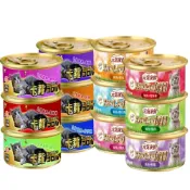 (店+)【元氣家族】每日貓罐 卡蘿貓罐 80g 卡蘿化毛配方 金罐 化毛罐 貓罐頭/宅寵醬寵物用品
