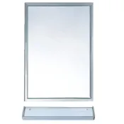 (店+)『浴淋軍』不銹鋼 邊框 無銅鏡 60*80cm 50*70cm 可直掛 可橫掛 化妝鏡 浴室鏡子 台灣製造 L7355