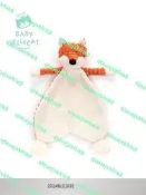 英國Jellycat條絨狐狸寶寶安撫巾親膚陪睡娃娃嬰幼兒玩具公仔
