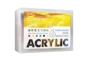聯盟文具 雄獅 NA30/6 壓克力顏料 (30ml) (6色組)【APP滿額下單10%點數(單一帳號最高1000點)】9/30止