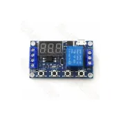 (店+)DC 5V 繼電器模組 1路 延時繼電器 延遲定時器 循環控制 循環觸發延時斷電