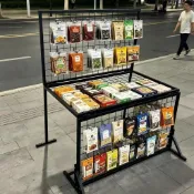 免運 擺攤車 擺攤架 移動集市攤位夜市攤位展示架花車促銷展示臺集市擺攤地攤車移動可摺疊超市貨架  擺攤桌 展示架 展示台