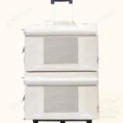 【現+免】寵物新款拉桿箱外出貓咪大容量雙層便攜行李箱透氣