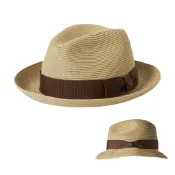BRIXTON 紳士草帽 HORTON CB PACKABLE FEDORA 草帽 紳士帽 軟頂草帽 11834DTA