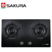 【SAKURA 櫻花】二口雙內焰黑色強化玻璃檯面式瓦斯爐 G2721G 送全省安裝