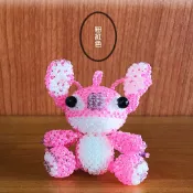 巧堂串珠館(日本玻璃珠 史迪奇-粉紅色 材料包 2mm)史迪奇 手工藝 吊飾 可愛小物 串珠 玻璃珠