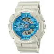 大高雄鐘錶城 CASIO卡西歐 110 系列 GA-110AS-5A 堅韌形象堅固耐用時尚腕錶 藍綠色 51.2mm｜樂天領券現折★全館特惠中★指定刷卡回饋10%