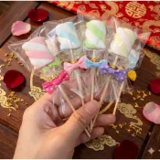 急單請私訊詢問~棉花糖串、桌邊禮、喜糖造型棉花糖串、棉花糖串/進場小物/幼稚園禮物/送客喜糖/進場棉花糖串/婚禮小禮物/