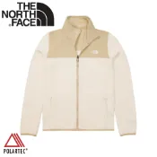 悠遊山水戶外生活館 【The North Face 女 可套式刷毛保暖外套《梔子白碎石》】81SR/保暖立領抓絨外套/休閒外套