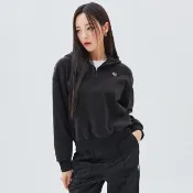 【MLB】女版半拉鍊連帽上衣 帽T 紐約洋基隊(3FHDB2036-50BKS)