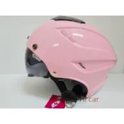 〈Hi car〉  GP5  027 雙層鏡片 全可拆內襯 雪帽 半罩式安全帽 內崁墨片 安全帽 粉紅