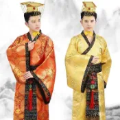 新款古裝演齣服成人太子服龍袍漢朝皇帝皇上影樓主題服裝漢服男裝