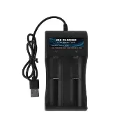 【KINYO】雙槽USB鋰電池充電器 18650充電器 電池充電器(適用10440、14500、...、18650或其他 3.7V 鋰電池)