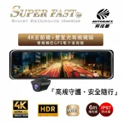 【安托華推薦】【SUPER FAST】D720 GPS-WIFI電子後視鏡雙鏡頭GPS 前後電子後視鏡 行車記錄器