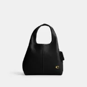 COACH Lana23 純色隔層絎縫 拋光卵石紋皮革 中號斜跨包 斜背包 CM545【 菲尼斯 國際精品 ★初秋極享】