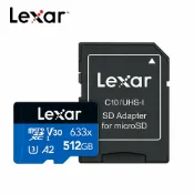 驛家3C SHOP 【含稅公司貨】Lexar 雷克沙 633x 512GB 256GB microSDXC UHS-I A1 手機記憶卡