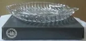 全新 水晶玻璃盤 葉子造型盤 糖果盤 水果盤 點心盤 蛋糕盤 前菜盤 飾品盤子