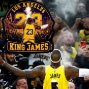 【FC獨家設計貼紙】LeBron James 湖人隊 行李箱貼紙 車貼 NBA周邊 防水貼紙 全斷亮膜
