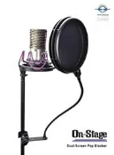 音響世界二館：美國On-Stage Stands Dual pop六吋雙層尼龍網鵝頸可調式噴麥罩 -全新到貨