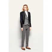 zara 黑色 羊皮 真皮 機車 騎士 皮衣 皮外套 女 s碼