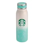 Starbucks星巴克 2024年守護大地不鏽鋼水瓶444ml 白綠漸層隨身瓶 保溫杯保溫瓶 會員限定商品