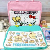 正版現貨📕Hello kitty A4才藝袋 手提袋 布丁狗 A4橫式手提袋 才藝袋 A4文件袋 補習袋 三麗鷗