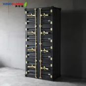 興客隆 收納櫃 鐵藝 工業風 書櫃 儲物櫃 集裝箱造型 裝飾櫃 更衣室 八門櫃  櫃子 259