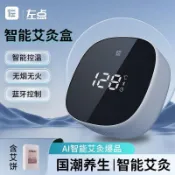 【長效續航】左點小艾二代智能艾灸盒電子隨身灸溫灸器家用無湮灸米青英版含艾餅