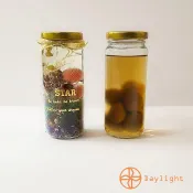 【Daylight】340cc玻璃瓶 梅酒瓶 浮游花瓶 零食罐 醬菜瓶 雞精瓶