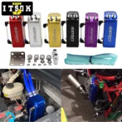 【ITSOK】Greddy通用汽車改裝機油壺 圓形 方形 廢氣管改裝機油透氣壺 發動機油壺
