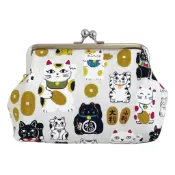 日本製Abeille 招財貓口金包 日本製 零錢包 收納小袋 日本空運來台現貨 4吋