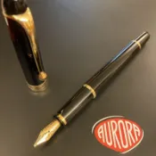 [ 筆來筆趣Pen101]  義大利🇮🇹Aurora 88 全黑小鋼筆 14K尖