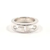 【日本直送 中古美品】9號 Gucci 戒指 雙G Logo 925銀 飾品 珠寶