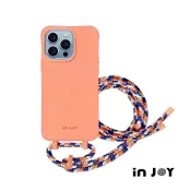 INJOY｜iPhone 14/13/13Pro/SE3 可拆式 Urban Colourful 早安橘 背繩防摔手機殼