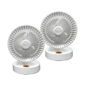 (店+)【LAPOLO】藍普諾7吋USB擺頭定時風扇2入組LA-S7230