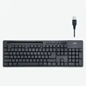(店+)【EDISON 愛迪生】EDISON 愛迪生 收納USB有線鍵盤 EDS-Q480
