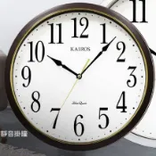 日系ORIENT(KAIR0S)KW1801大字體滑動式秒針靜音掛鐘簡約基本款