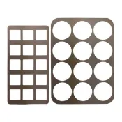 【三箭牌】白色戀人+十二孔圓形矽膠瓦片酥模