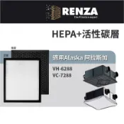 適用 Alaska 阿拉斯加 VH-6288 VC-7288 全熱交換器 HEPA+活性碳 濾網 濾芯 濾心