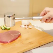 協貿國際日用品生活2館 實心304不銹鋼肉錘牛肉錘牛排錘豬排松肉錘打肉錘砸肉錘嫩肉錘