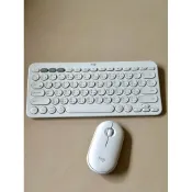 〈二手〉 羅技 藍芽無線鍵盤 滑鼠_ K380 PEBBLE M350