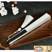 [新款]機械感摺扇防身鋁合金高檔耐用復古扇子全金屬鐵扇隨身武器扇兵器
