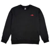 The North Face 北臉 長袖上衣 男 女 大學T U BOX LOGO CREW GRAPHIC 黑 NF0A8F0TJK3