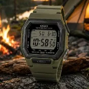 【CASIO 卡西歐】(W-738H-3A) 震動無聲鬧鈴 防水100米 科技數位電子錶
