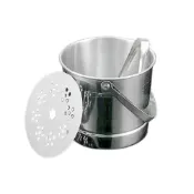 (店+)啤酒冰桶 手提冰桶 1L不鏽鋼冰桶 冰霸桶 小冰桶 冰塊桶 冰酒桶 附夾子 儲冰桶 香檳桶 618-SUSBKTN1L