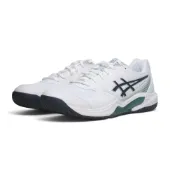 (店+)【asics 亞瑟士】ASICS 網球鞋 GEL-DEDICATE 9 白藍 抗扭 瞬移 男 1041A543101