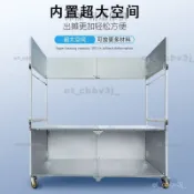 熱賣🌈折疊戶外餐車不銹鋼地攤擺攤夜市多功能小推車小喫移動冷飲推車 餐車 折疊推車 行動餐車 地攤車 擺攤架 擺攤車
