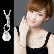 【山本美樹】罌粟 貝珠奧地利水晶針式耳環(MIT)