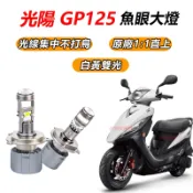 隔日到貨 光陽機車 GP 125 / 奔騰V2 專用LED大燈 小魚眼 H4 H17直上 白光 超亮 頭燈 燈泡