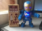 鋼鐵人造型 藍色牙齒 (藍芽) 喇叭組 USB 